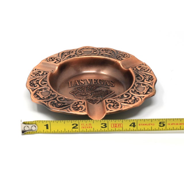 Vintage CopperColored Las Vegas Ashtray Chairish