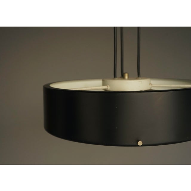 Mid-Century Italian Ceiling Pendant Light in Glass and Metal by Bruno Gatta for Stilnovo, 1950s For Sale - Image 11 of 15