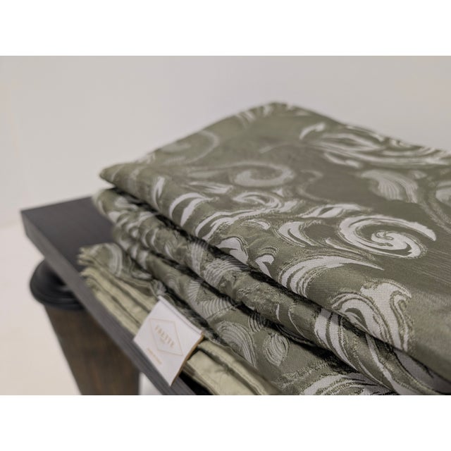 Frette Green Bedspread For Sale - Image 9 of 10