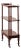 Late 19th Century Victorian Mahogany 3-Tier Whatnot With Bobbin Legs on Casters For Sale