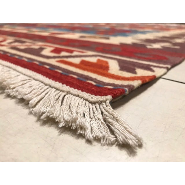 Textile Vintage Handmade Kilim Rug For Sale - Image 7 of 10