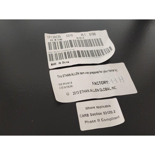 Ethan Allen Chinoiserie Style Lift Top Side Tables - A Pair For Sale - Image 16 of 16