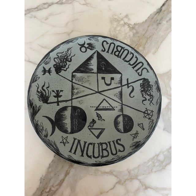 Vintage F. Bergmann Studio Art Pottery Charger For Sale - Image 10 of 10