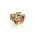 Bochic "Orient" Vintage Ruby & Multi Fancy Sapphire Ring Set 18K & Silver, Size 7 For Sale - Image 11 of 18