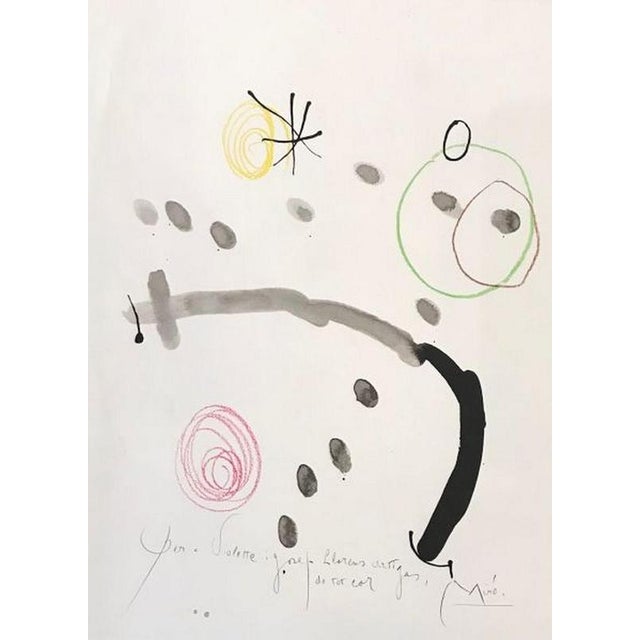 Facsimile on paper, 1964 Printer : Daniel Jacomet (Paris) Dedication "By Violette and Josep Llorens Artigas, of heart" and...