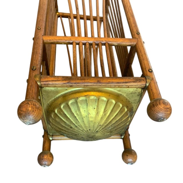 Wood Late 1800s Pencil Reed Umbrella Stand Aesthetic Movement Period For Sale - Image 7 of 7