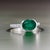 Natural Emerald Diamond Ring 6.5 14k W Gold 2.33 TCW Certified For Sale - Image 13 of 13