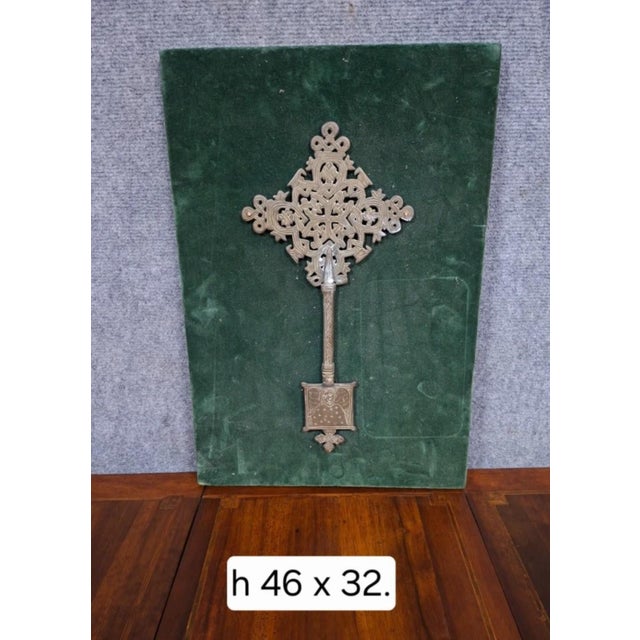 Silver 19th Century Silver-Plated Coptic Priests Cross, Ethiopia For Sale - Image 8 of 10