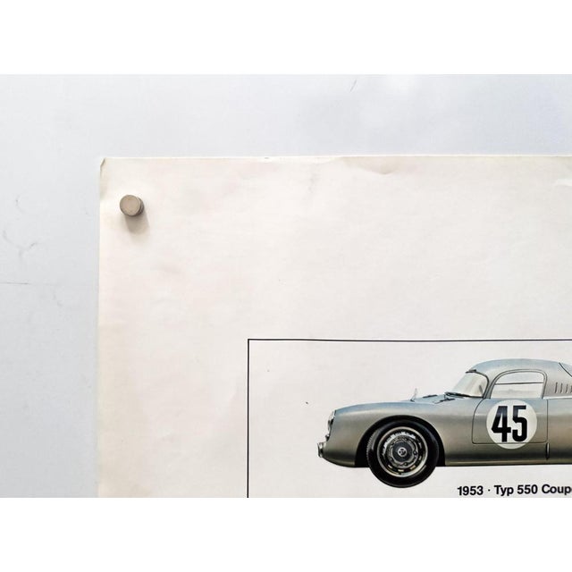 Paper Porsche Racing Cars Original Porsche Poster by Ken Rush, 1974 For Sale - Image 7 of 11