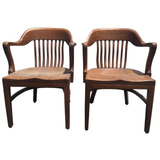 Gunlock Wayland Banker's Chairs - A Pair For Sale