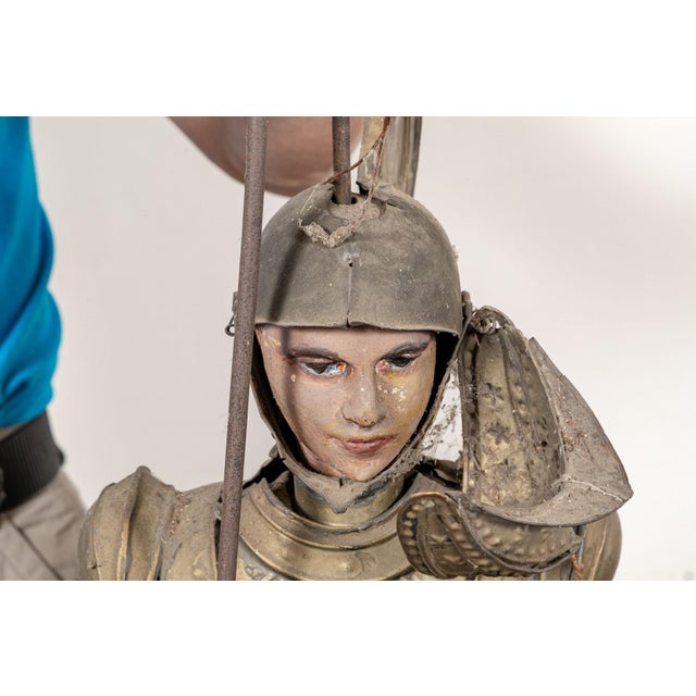 Early 19th Century Italian Knight in Armor Form Marionette For Sale - Image 4 of 15