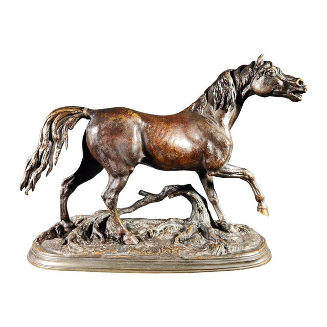 Jules Moigniez (1835-1894) bronze horse Very pretty bronze horse signed by J Moigniez from the XIX century. It has a very...