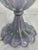 1950s Soft Lavender/ Gold Flecked Venetian Blown Glass Table Lamp For Sale In West Palm - Image 6 of 12