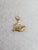 Two Fish with Diamond Cuts Charm/Pendant 14k Yellow Gold For Sale In Los Angeles - Image 6 of 9