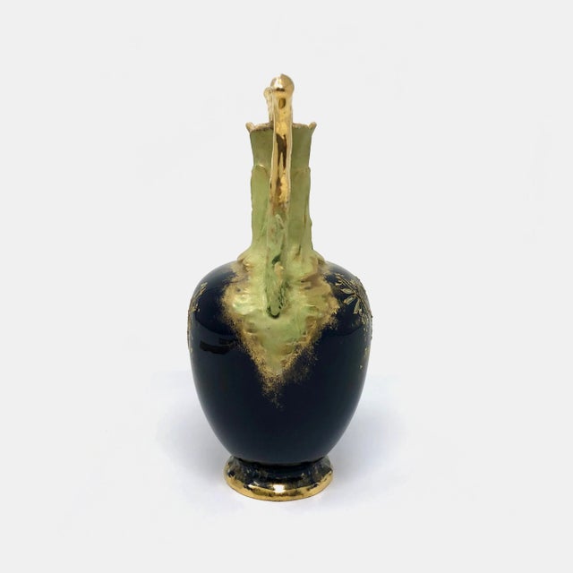 Early 20th Century Antique Hand Painted Austrian Vase For Sale - Image 5 of 11