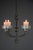 Gray Mid-Century Modern Wrought Iron and Glass Ceiling Candle Holder from Iittala, 1970s For Sale - Image 8 of 12