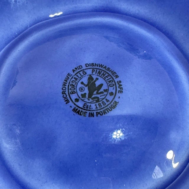 Celebrate coastal charm with this Bordallo Pinheiro majolica seafood plate, handcrafted in Portugal. Designed in the shape...