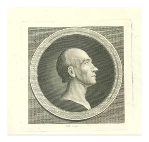 John Hall, Portrait of a Man, Original Etching, 1810