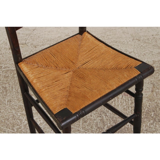 Set of 10 Antique Early American Hitchcock Dining Chairs For Sale - Image 11 of 14