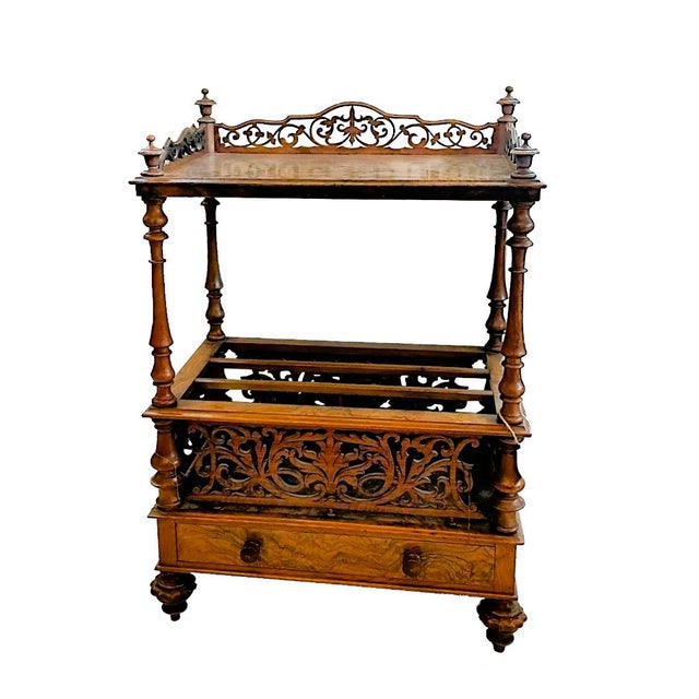 Bolognese Etagère in Olive Tree and Briar, 19th Century For Sale - Image 6 of 7