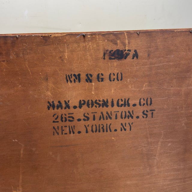 Early 20th Century Large Carved Walnut Mirror From the Max Posnick Furniture Company For Sale - Image 9 of 9