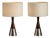 Rosewood and Aluminum Table Lamps from Bergboms, Sweden, 1950s, Set of 2 For Sale