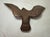 Antique Solid Brass Bronze Open Winged American Eagle Bird Heavy Flag Finial For Sale - Image 13 of 13