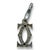 Cartier Cartier 18k White Gold Diamond Double C Pendant For Sale - Image 4 of 4