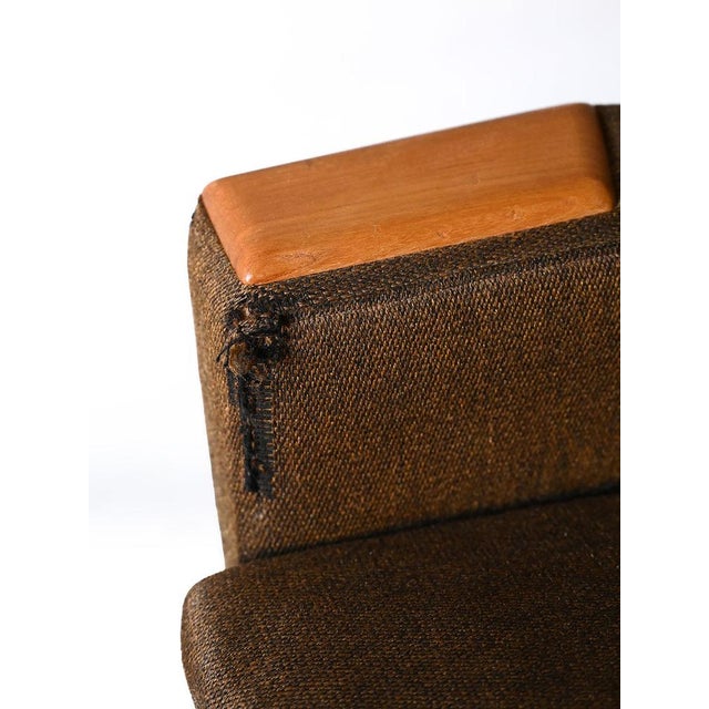 Vintage Scandinavian Armchair with Original Fabric, 1960s For Sale - Image 9 of 13
