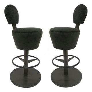 1970s French Bar Stools - A Pair For Sale