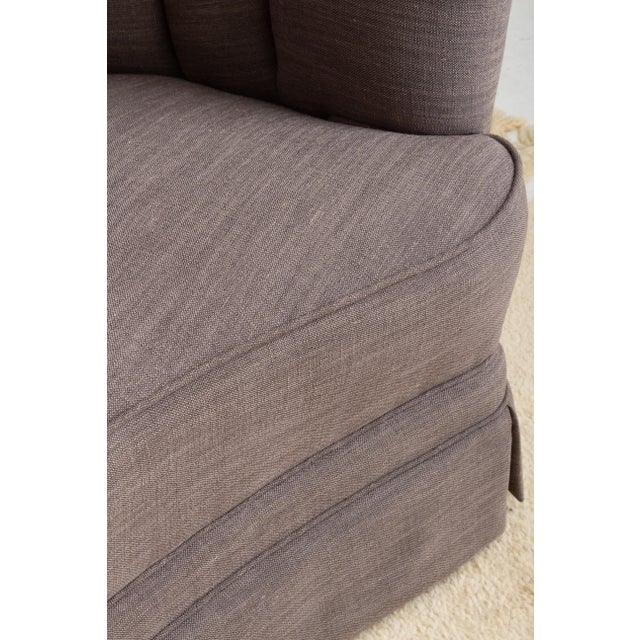 Textile Danish Channel Back Sofa For Sale - Image 7 of 11