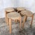 Brown Mid-Century Modern Stackable Rush Woven Stools, 1960s, Set of 4 For Sale - Image 8 of 10