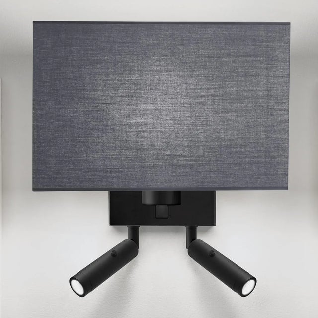 This Combination Wall Light Is For Twin Bed Configuration With Main Light Switched Remotely And Two Cylindrical Led Heads...