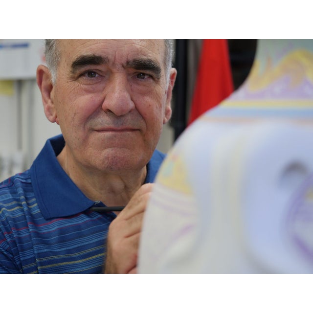 The Collectible Majolica Oval Tray complements Eugenio's Oil and Vinegar bottles or Soap Dispenser and Toothbrush holder...