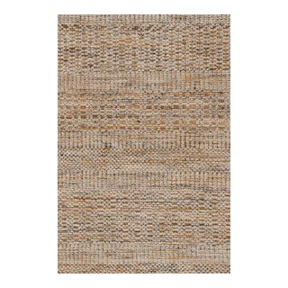 Rug & Kilim’s Contemporary Textural Kilim in Beige-brown Orange and White Tones - 13x19 For Sale