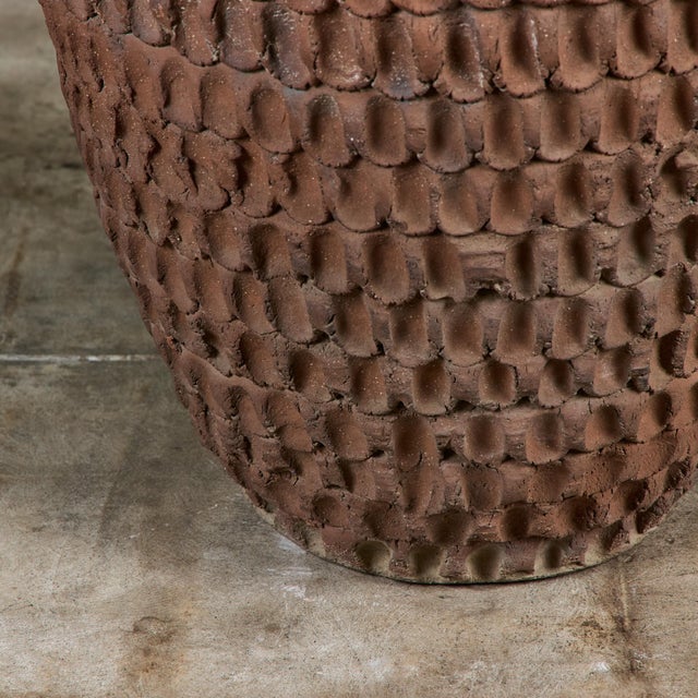 Brown Stan Bitters Thumbprint Planter for Hans Sumpf For Sale - Image 8 of 11