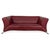 322 Set Leather Three-Seater Two-Seater Red Sofa Couch from Rolf Benz, Set of 2 For Sale - Image 5 of 18