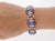 Blue Grs Certified 41.17 Cttw Sri Lanka No Heat Blue Sapphire Bracelet With Diamonds For Sale - Image 8 of 12