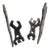 Signed Jason McLeod Studio Craft Torch-Cut Steel Bookends, Dated 1992 For Sale