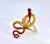 18k Enamel Snake Ring, Florence 1961 Size 5.5 For Sale - Image 4 of 12