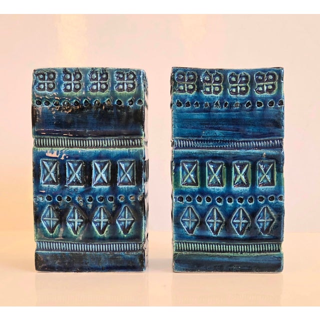 Mod. 727/15 Couple Vases by Aldo Londi for Bitossi, 1960s, Set of 2 For Sale - Image 3 of 6