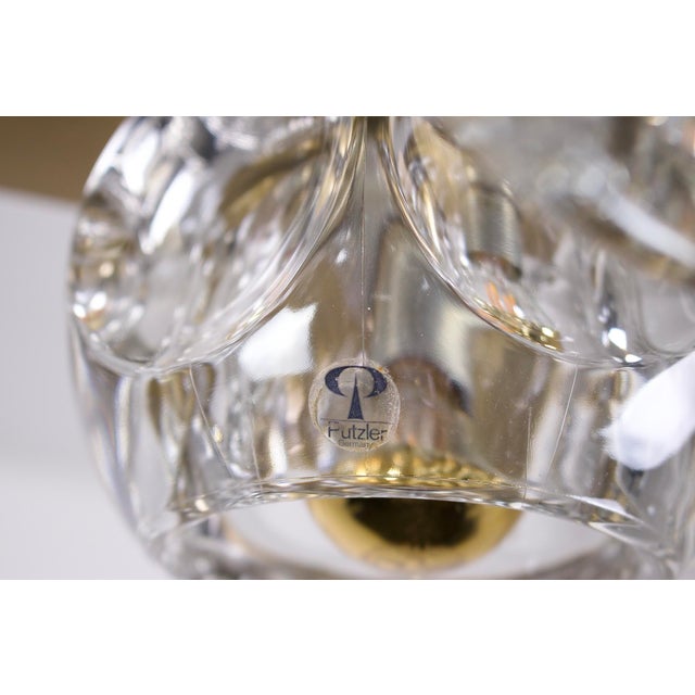 Ice Cube Brass Ceiling Light from Peill & Putzler, 1970s For Sale - Image 6 of 8