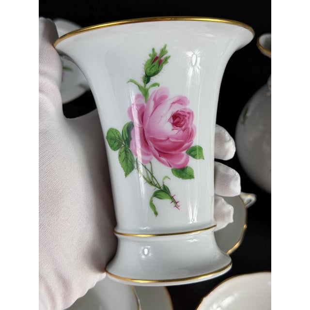 Rote Rose Coffee Service in Porcelain from Meissen, Germany, 1980s, Set of 23 For Sale - Image 12 of 17
