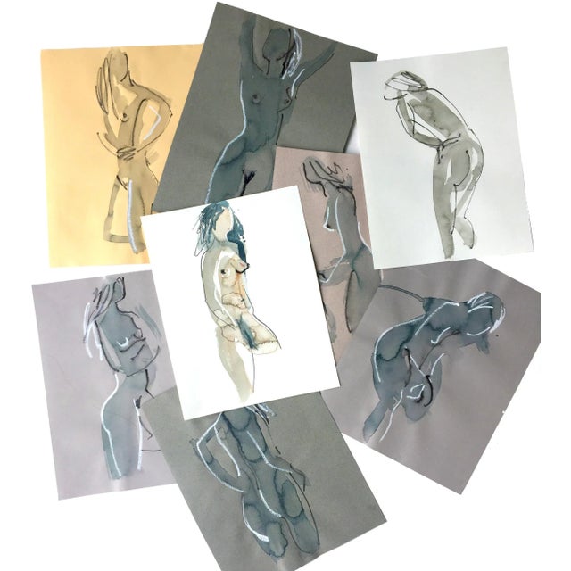 My series of One Minute Poses are painted each week in a life drawing session. The session always starts with short one...