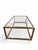 Bronze Attributed Arhaus Bronze-Finished Metal and Glass Rectangular Coffee Table For Sale - Image 8 of 11