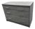 Pottery Barn Teen Sleep & Study Low Loft Three-Drawer Dresser, Brushed Charcoal For Sale