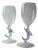 Vintage Wine Glasses in Murano Glass, 1980s, Set of 2 For Sale