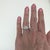 Metal Natural Diamond Halo Engagement Ring, Size 6 For Sale - Image 7 of 7