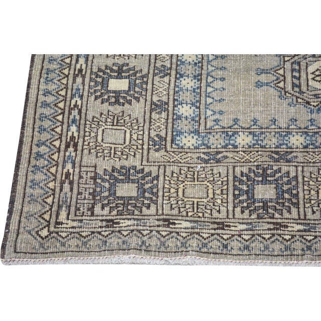 Turkish Vintage Turkoman Hand Knotted Wool Rug, 6'9''x9'3'' For Sale - Image 3 of 6
