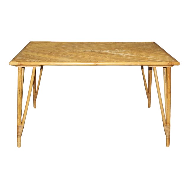 Rattan Table, 1950s For Sale